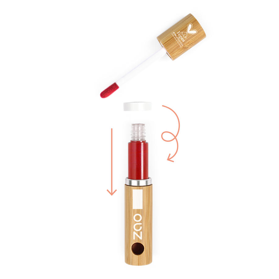 Recarga Labial Tinta Lip Ink Daring 450 Le Rouge ZAO - 90% Natural